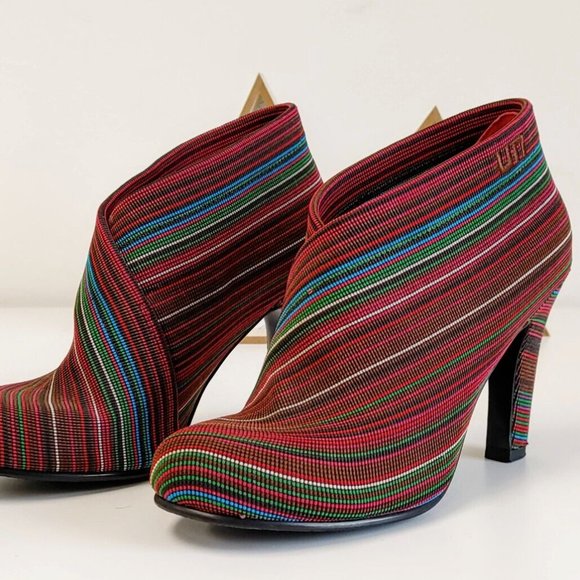 UN UNITED NUDE™ FOLD HI Women's Booties in Berry Mix Size US 6.5/ EUR 37/ UK 4 - Picture 3 of 11